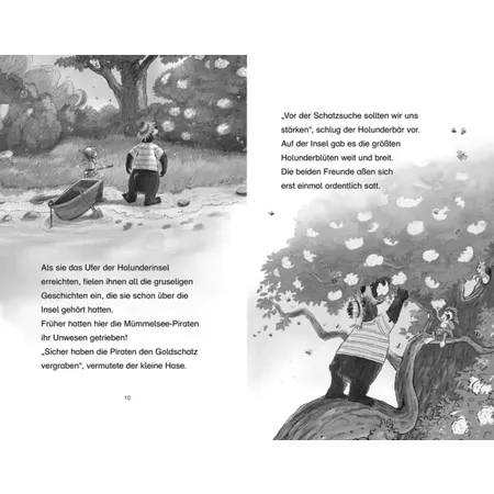 Carlsen Verlag Doppelband - Hase & Holunderbär: Der Schatz Holunderinsel / Der Dieb in der Heide