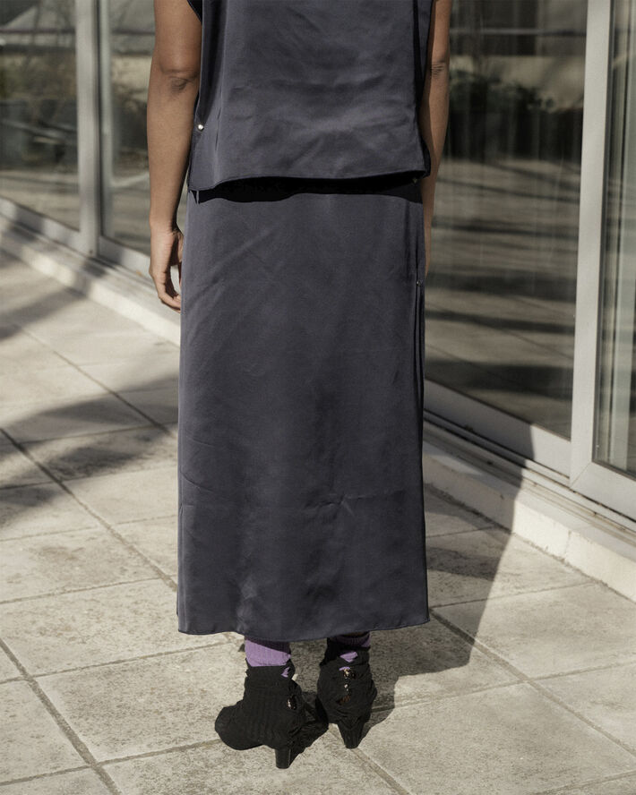 BASERANGE CLAVO SKIRT Blue black