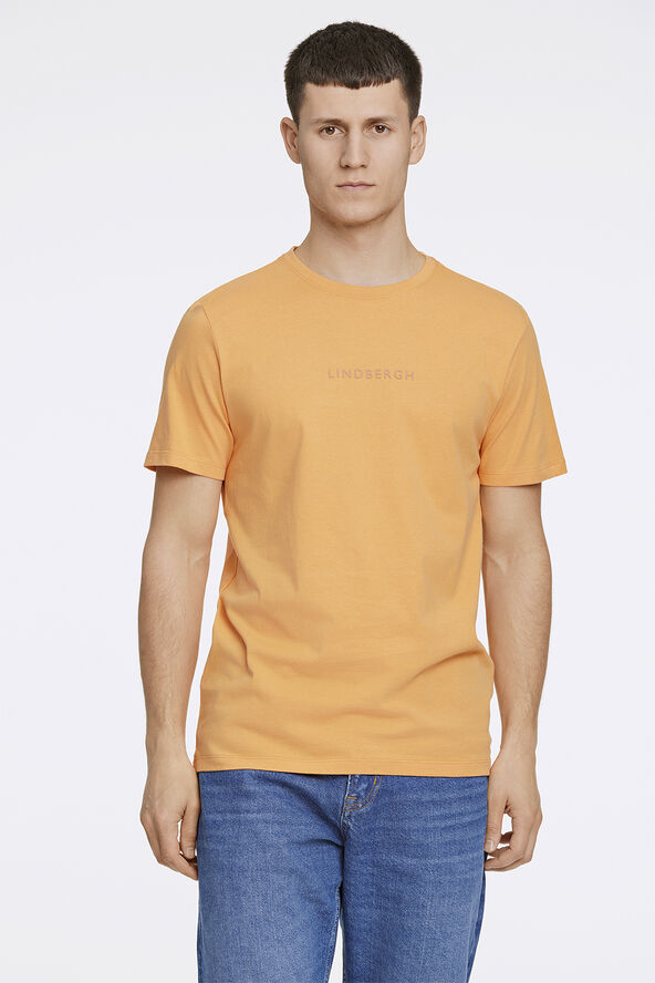 Lindbergh Lindbergh print tee S/S Orange