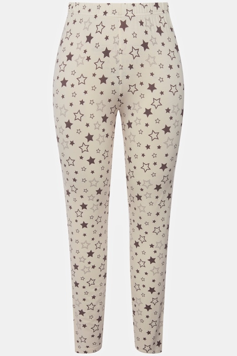 Loungewear-Leggings, Sterne, Elastikbund