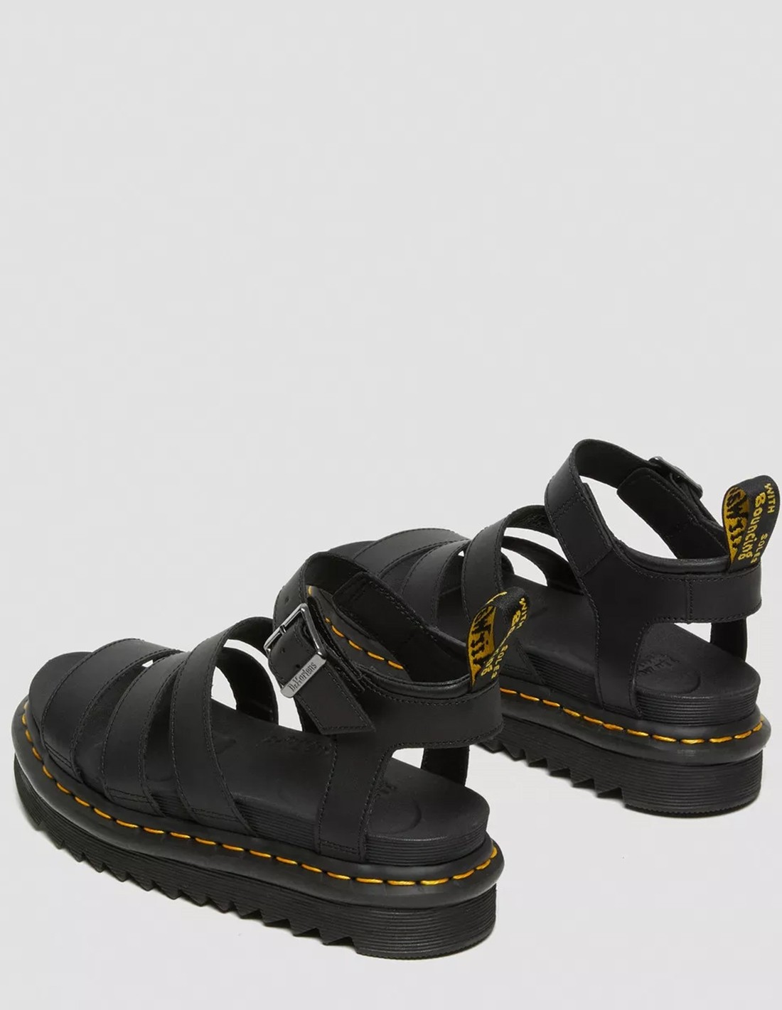 dr martens Sandales à brides Femme Blaire Cuir Hydro Noir