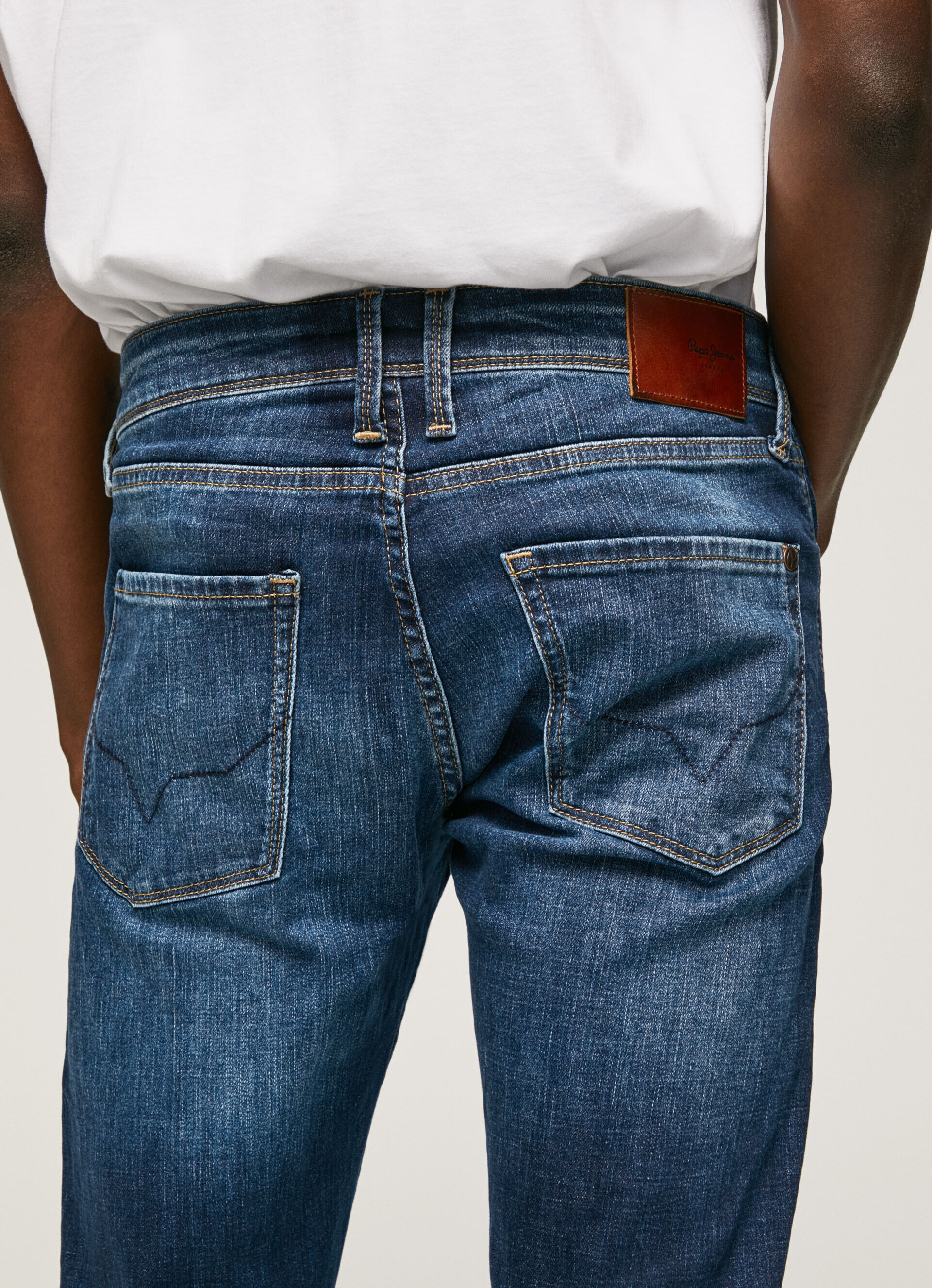 Calça jeans skinny de cintura baixa Jean Finsbury Fit - jeans