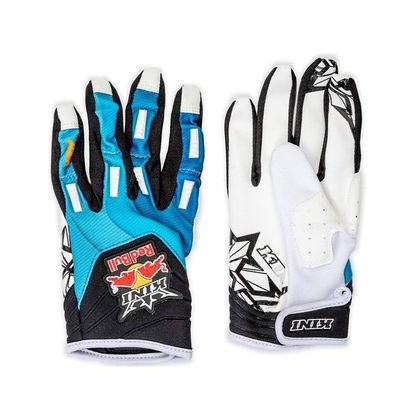Gants cross Kini Red Bull VINTAGE BLUE/BLACK/WHITE 2020 - Bleu / Noir