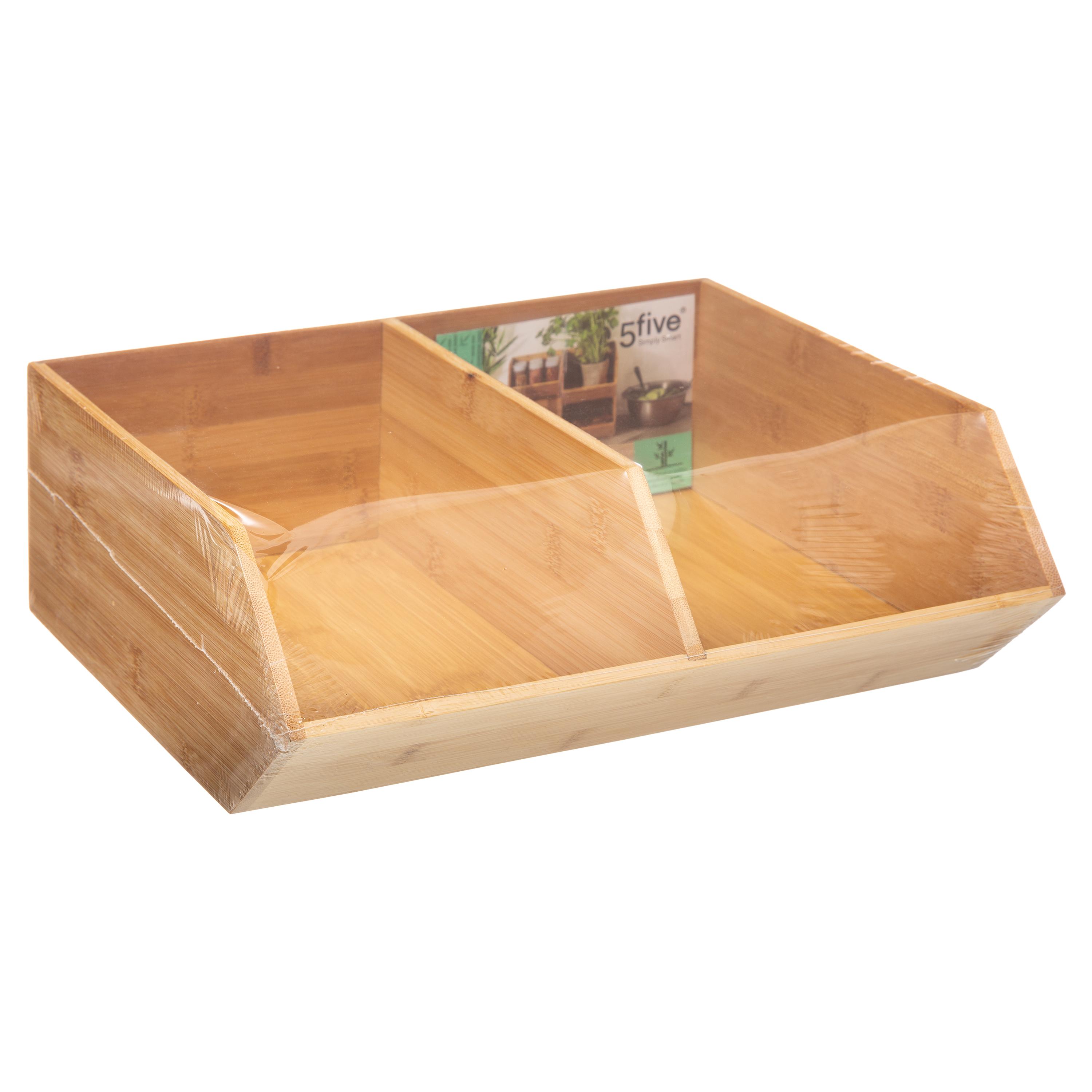 ORGANISEUR BAMBOU COULISSANT 2 BACS