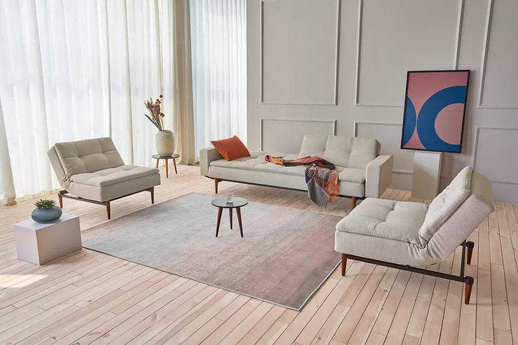 Schlafsofa mit Armlehnen Dublexo Styletto dunkel