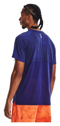 Maillot manches courtes Under Armour Streaker Diamond Bleu