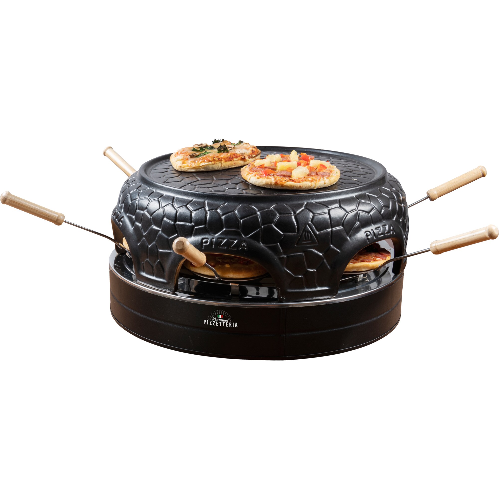 Bestron Pizzaofen Viva Italia Pizzetteria APD600Z