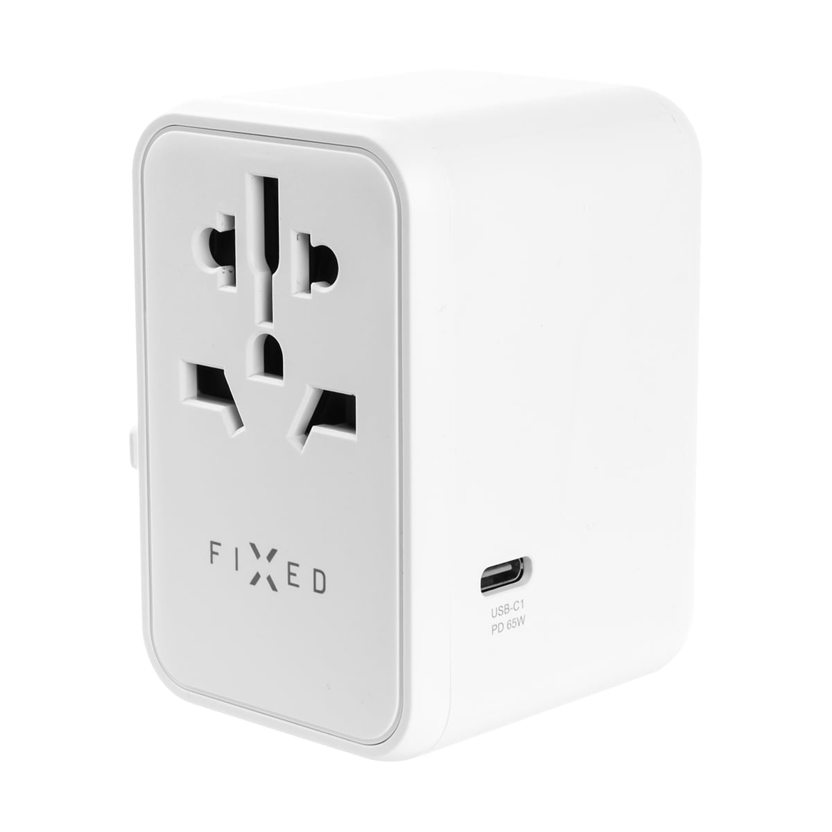 Fixed World 65W reiseadapter (hvit)