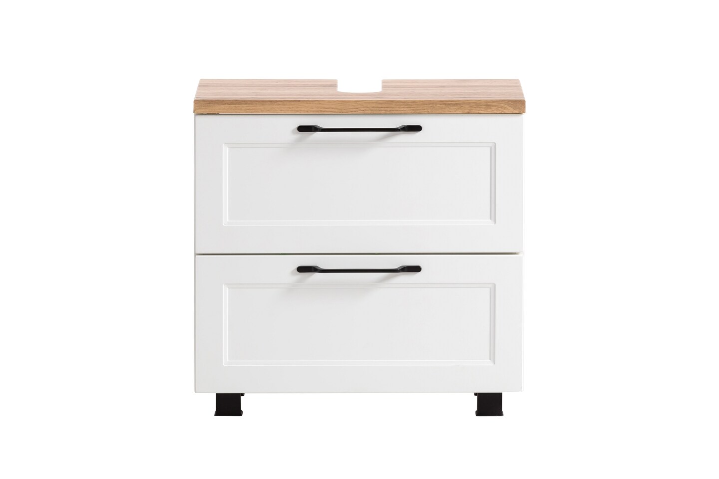 Waschbeckenunterschrank Lüttich weiß B/H/T 60x54x35 cm