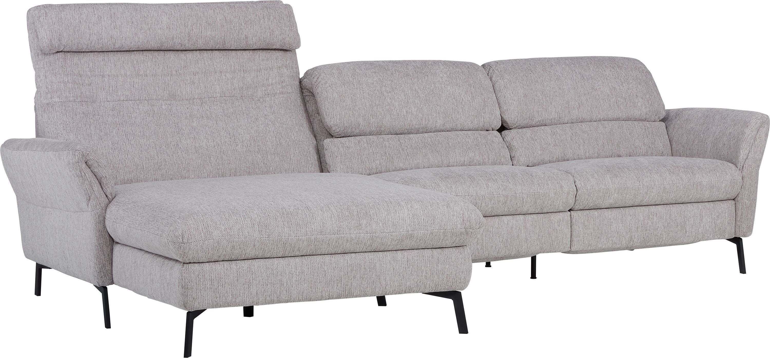 SEBO Ecksofa - Hellgrau / B: 284.0 cm x T: 161.0 cm x H: 84.0 cm