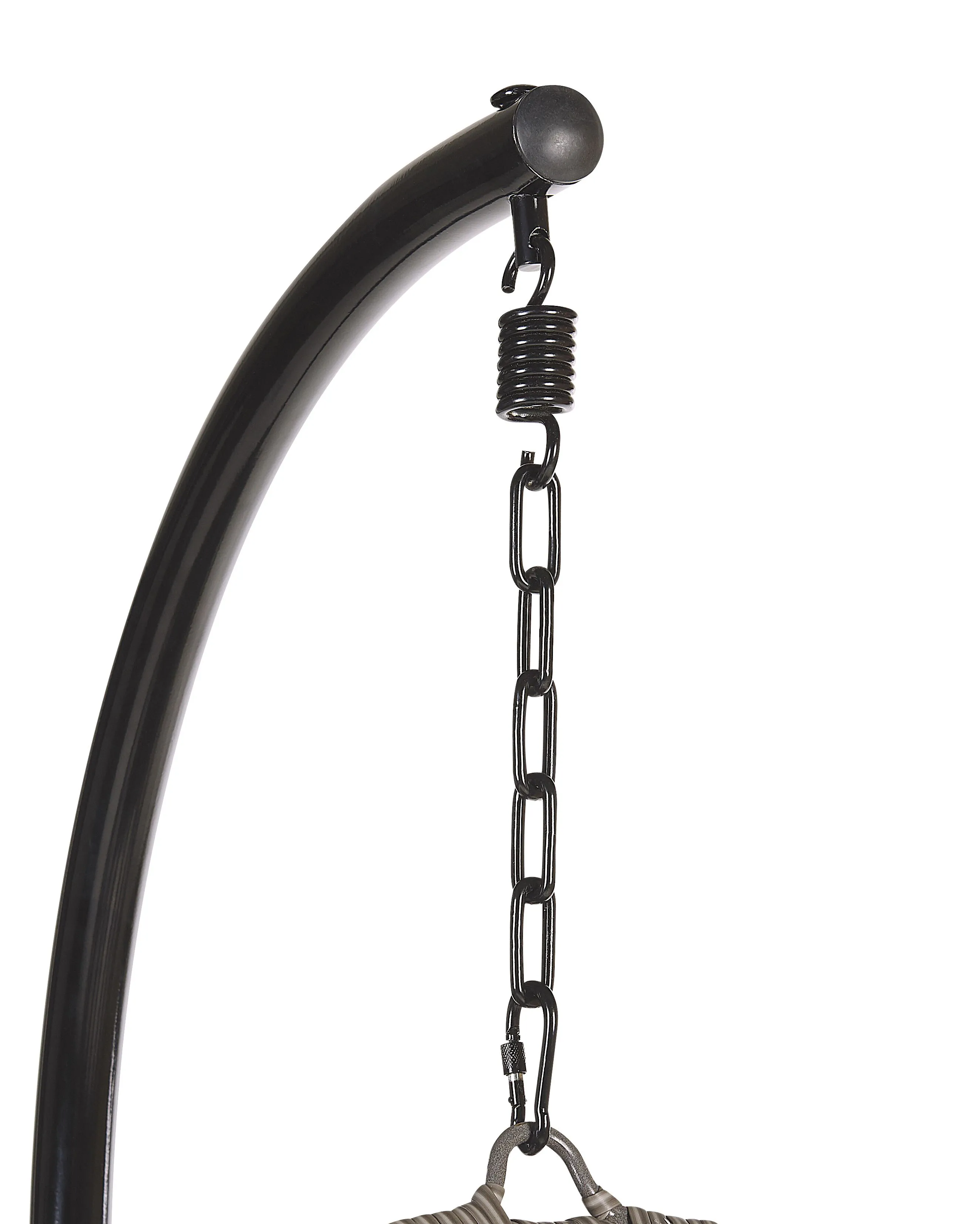 Hangstoel met standaard PINETO PE rotan Grijs