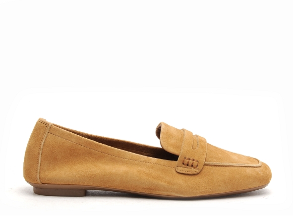 Reqins basses femme hema cuir velours marron
