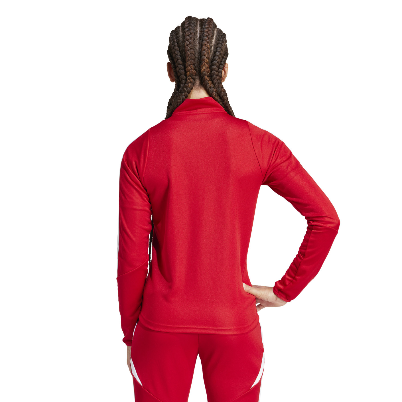 adidas Tiro 24 Trainingspak 1/4-Zip Dames Rood Zwart Wit