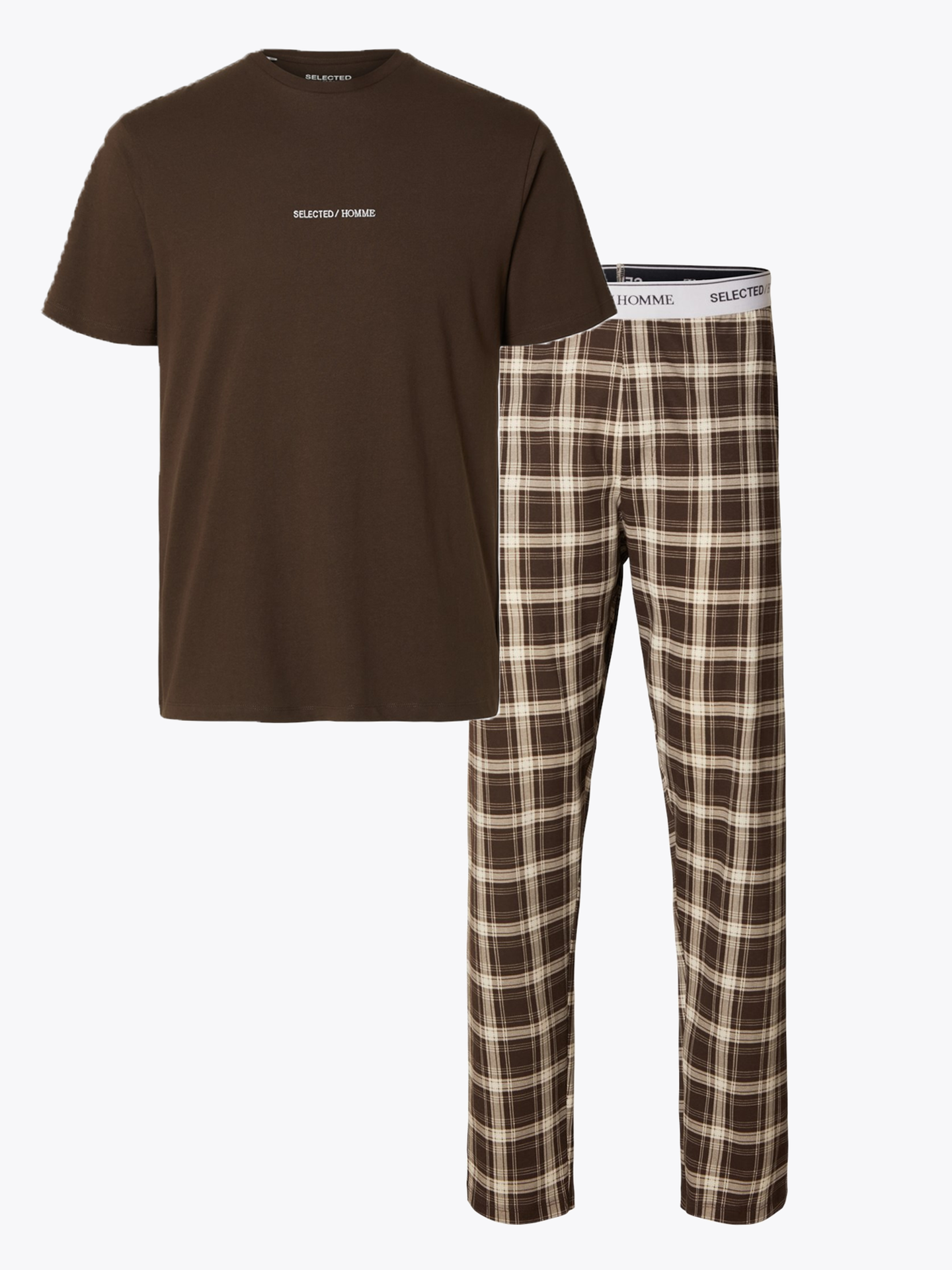 Selected Homme Reg Monus Short Sleeve Lounge Set