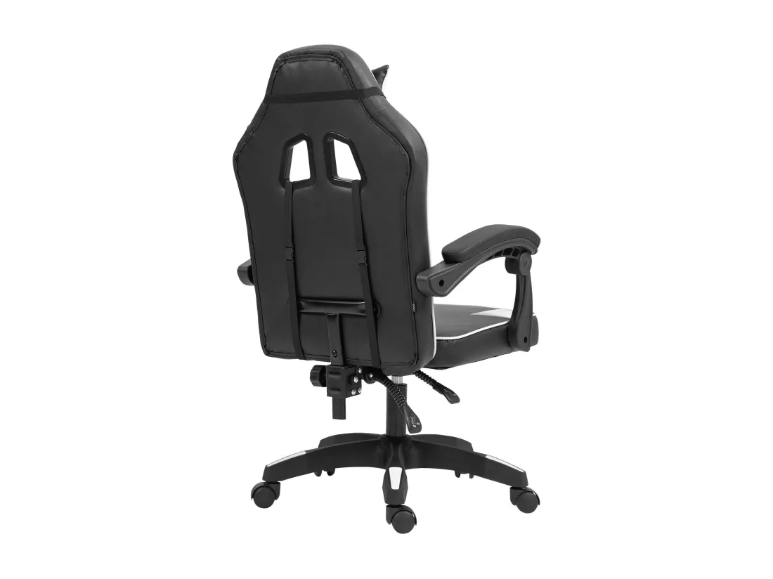 Chaise de bureau - Plastique & Plastique - Noir / Blanc - Orkney