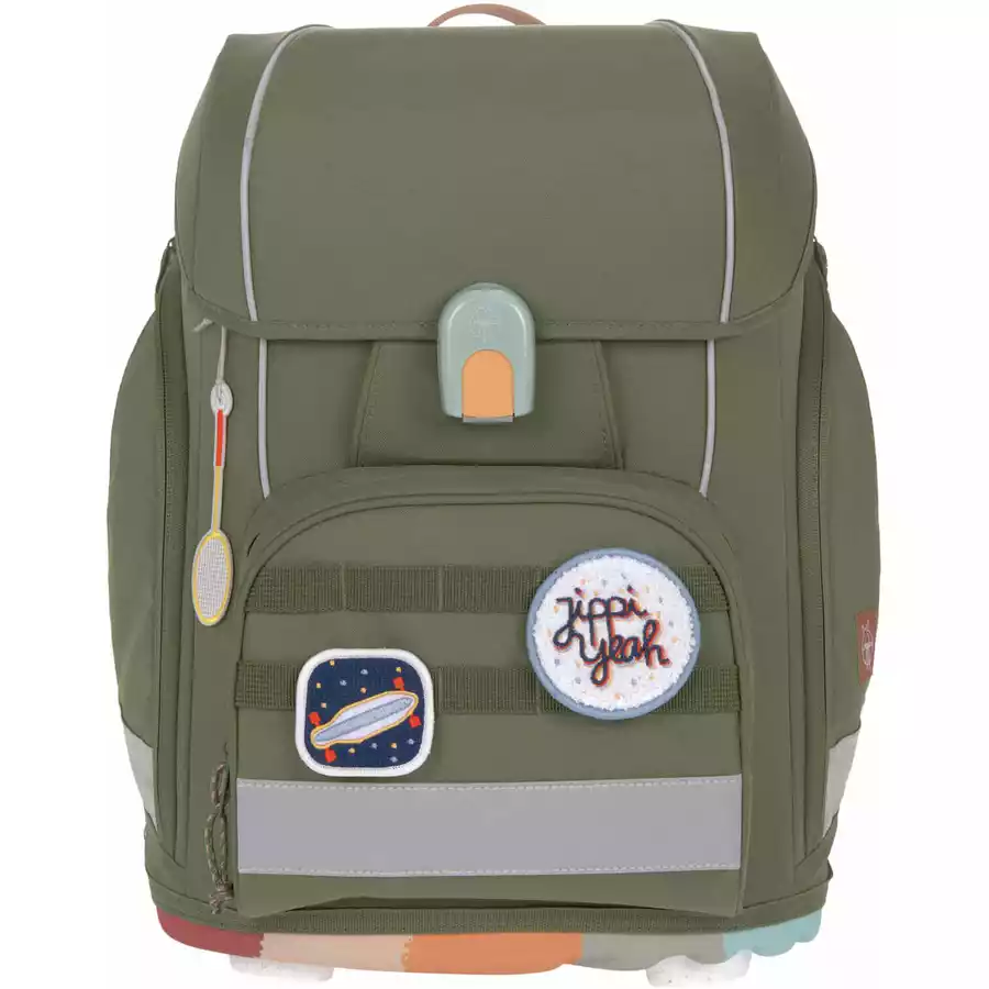 LÄSSIG Schulranzen-Set 7-tlg. Boxy Unique olive