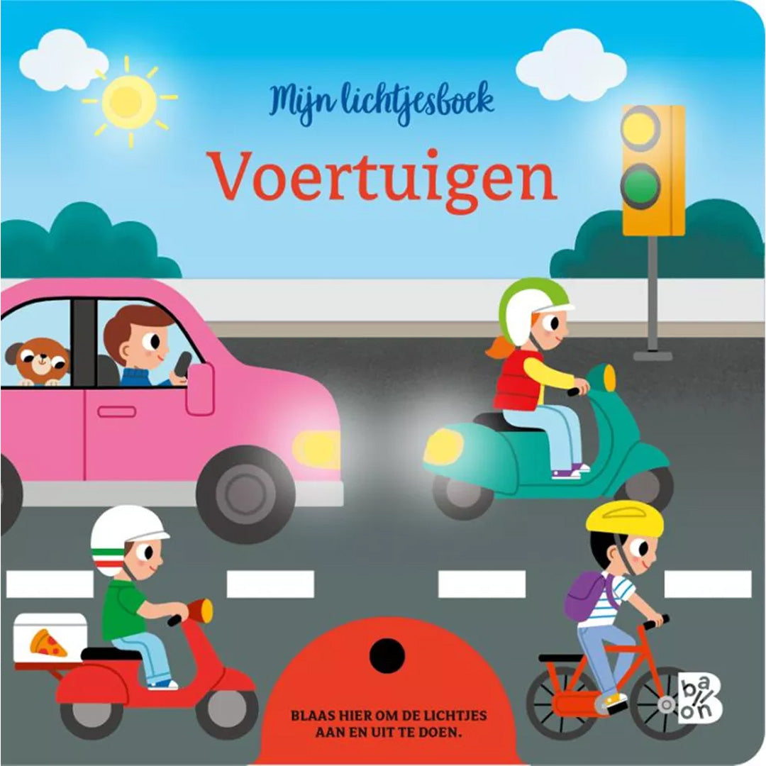 uitgeverij ballon mijn lichtjesboek - voertuigen