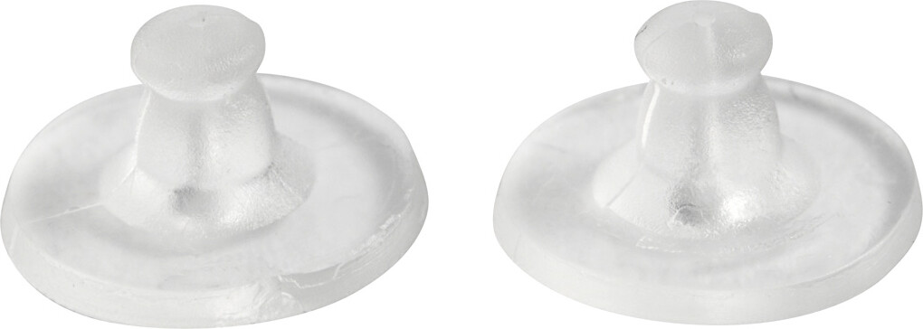 Lås Til Ørestik - Ø 10 MM - Transparent - 10 Par