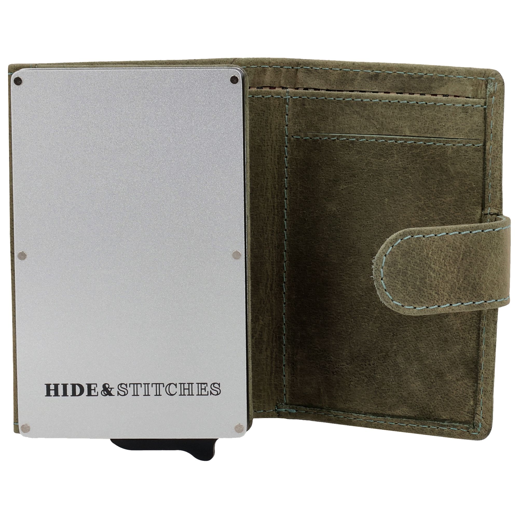 Hide & Stitches Idaho Assorti Safety Wallet Olive