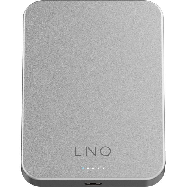 LINQ LQWP052 banque d'alimentation électrique 5000 mAh Recharge sans fil Argent