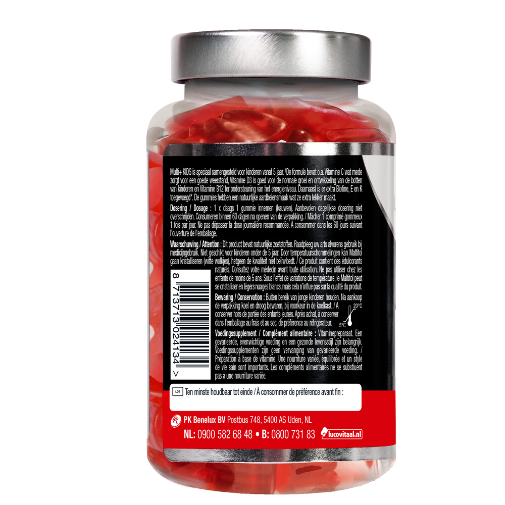2x Lucovitaal Vitamine Gummies Multi+ Kids60 gummies