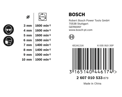 Bosch Robust Line houtborenset, 3-10mm, 8-delig.