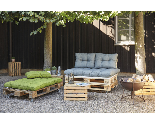 Pallet rugkussen Basic 60 x 43 cm grijs