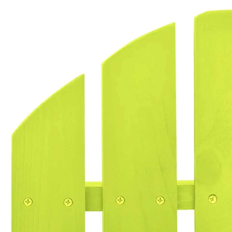 vidaXL - Schommelstoel Adirondack - Groen - Hout
