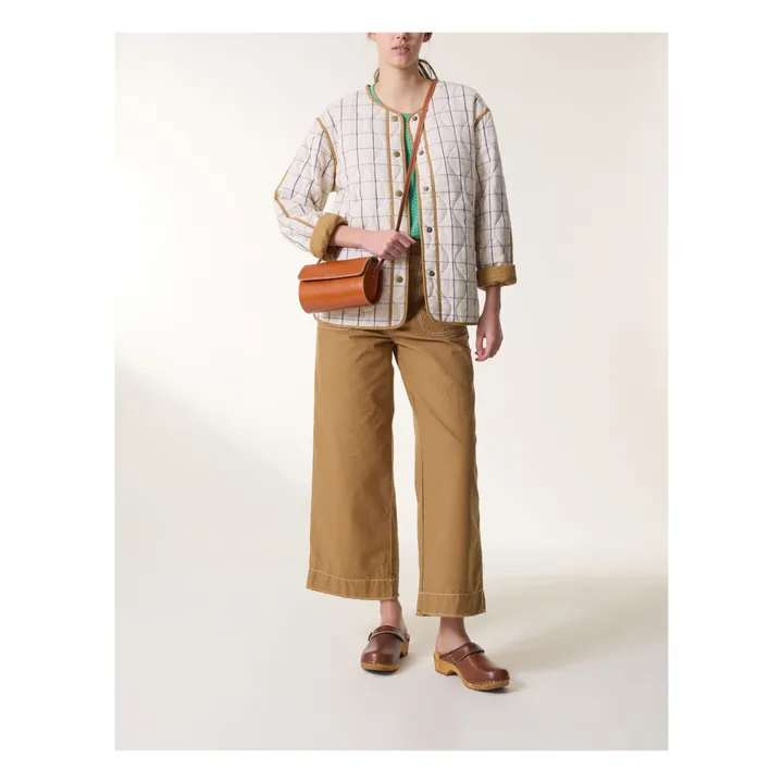 Leon & Harper Veste Matelassée Volcana Coton Bio | Crème