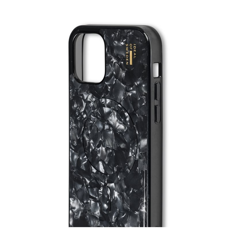 iPhone 12 / iPhone 12 Pro MagSafe Hardcase Hülle Pearlized Case Recycled (IDPLCMS-I2061-01) - Schwarz