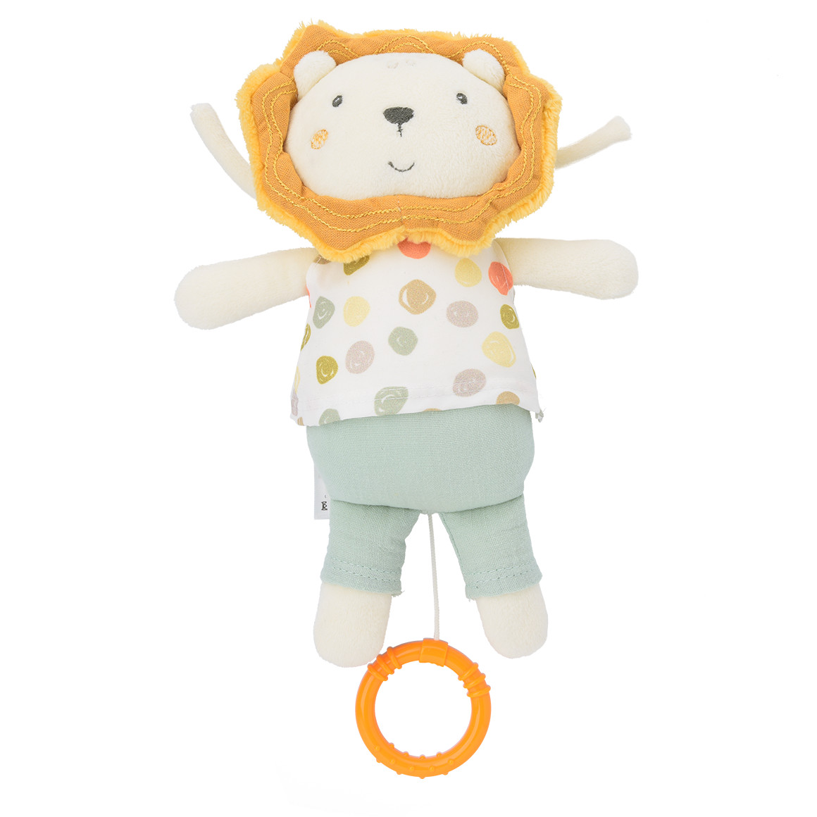Topomini Baby Spieluhr im Löwen-Design hellgrün / beige / orange