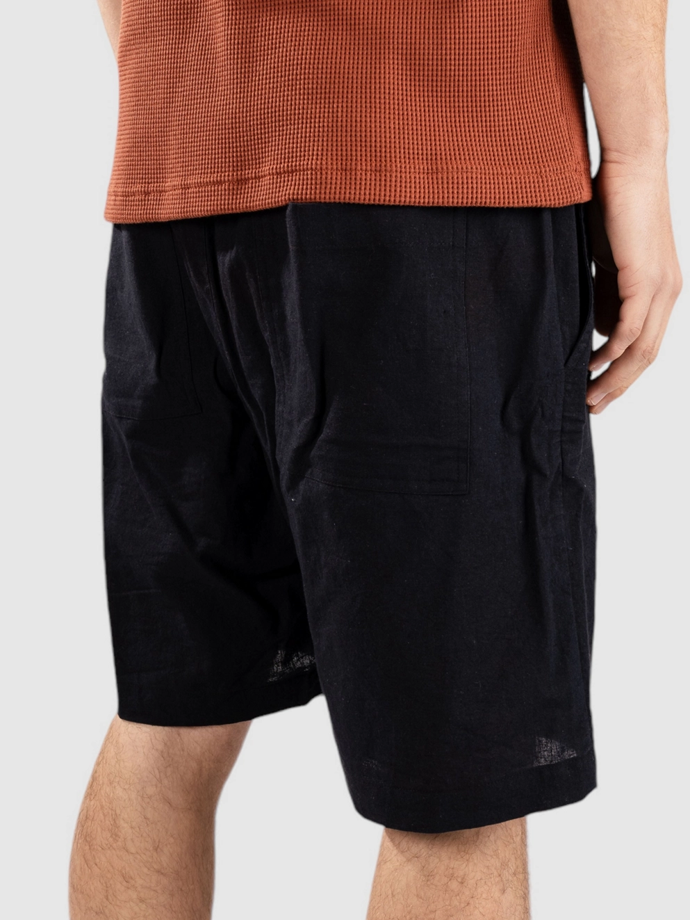 Anerkjendt Aklt James Cot/Linen Ela Shorts caviar