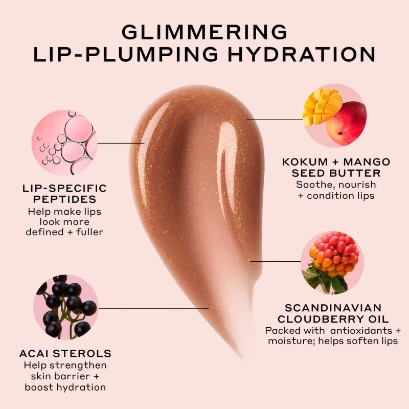 Ole Henriksen Glimmer Pout Preserve Peptide Lip Treatment 12 ml - Crême Brûlee