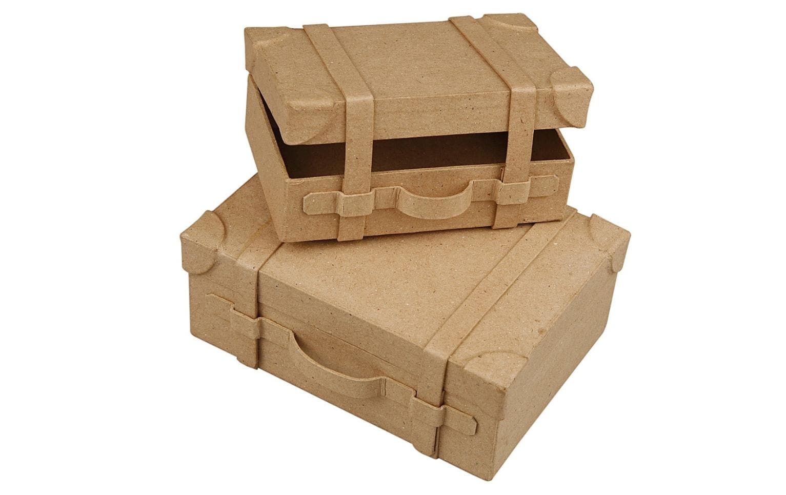 Papp-Schachtel Papp-Schachtel, 2 StückPapp-Koffer