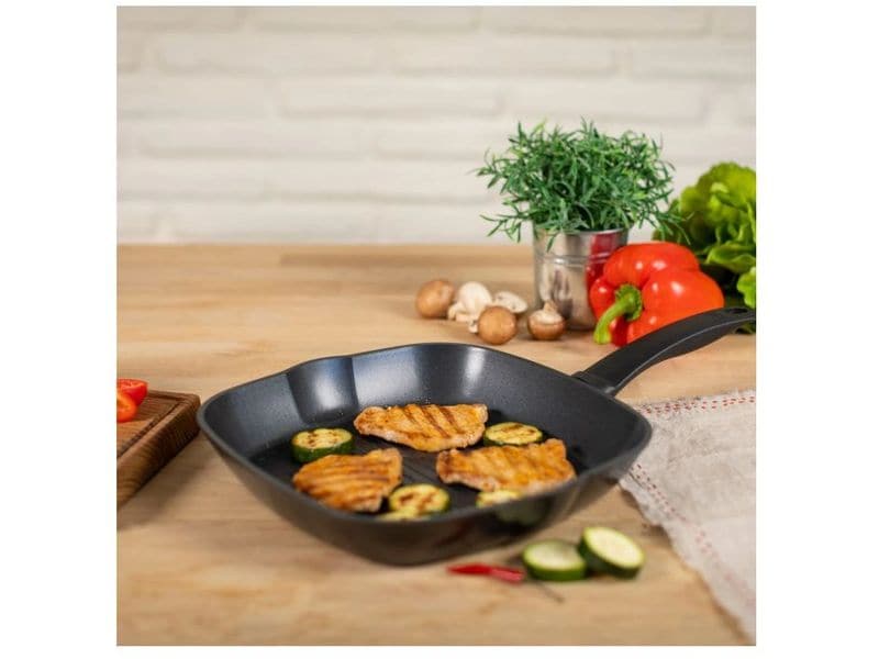 Kuhn Rikon Grillpfanne Easy Induction 26 cm Quadratische Grillpfanne
