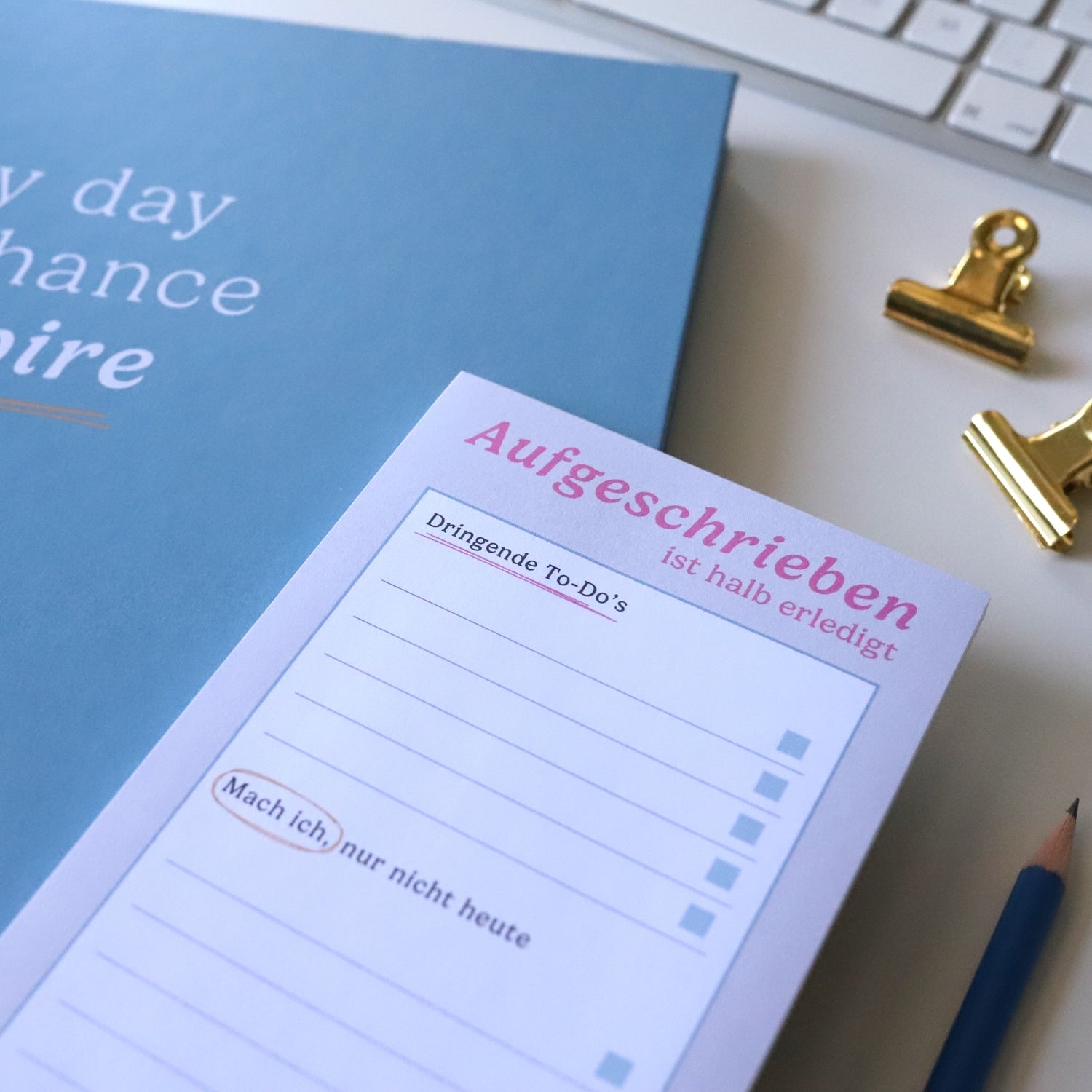 Notizblock DIN lang „Aufgeschrieben
