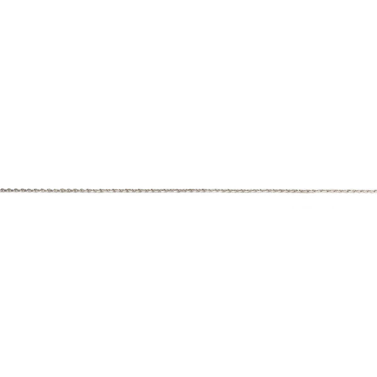 Collier d'occasion or 375 blanc diamants synthétiques