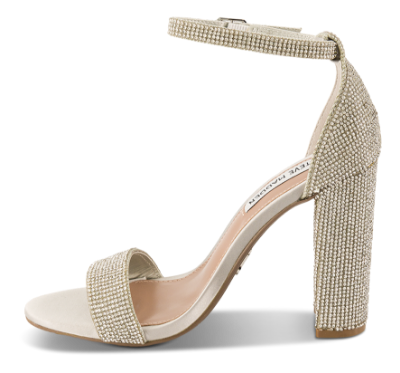 Steve Madden Damesandal med hæl Sølv SM11000371