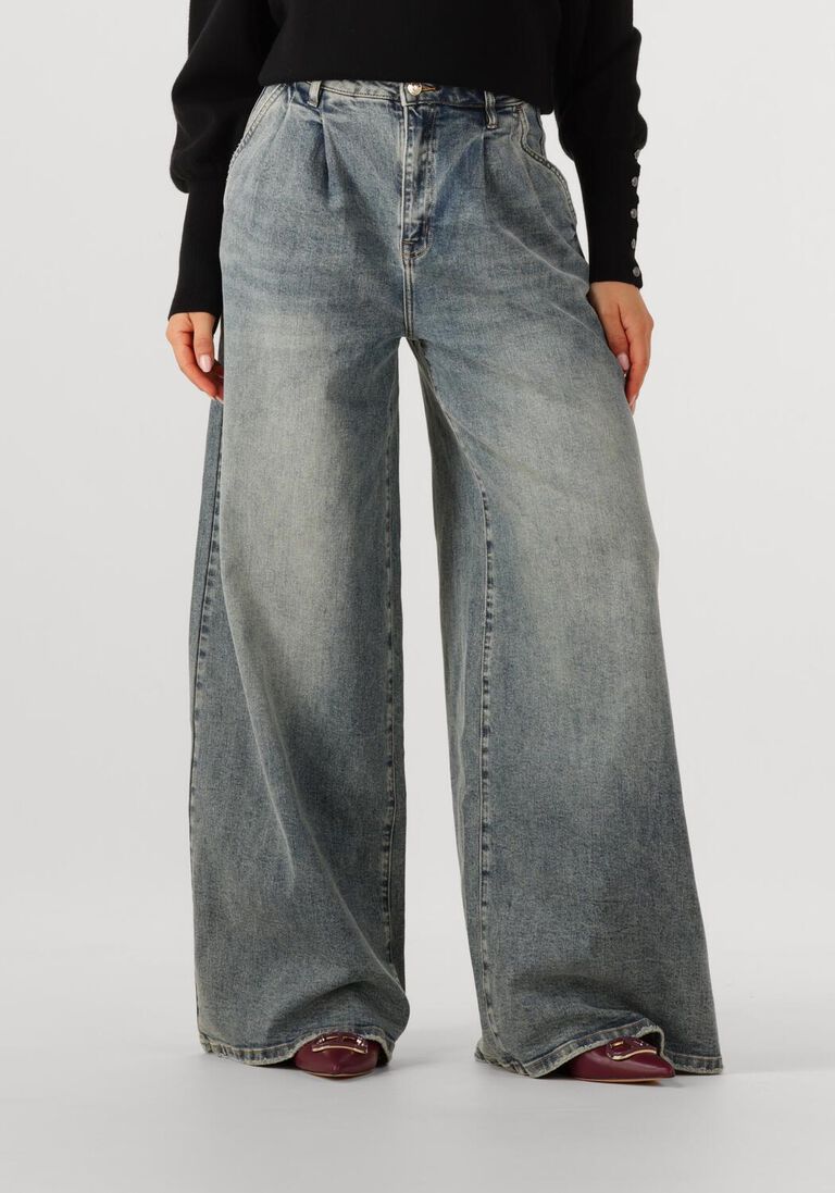 blauwe janice wide jeans dollar