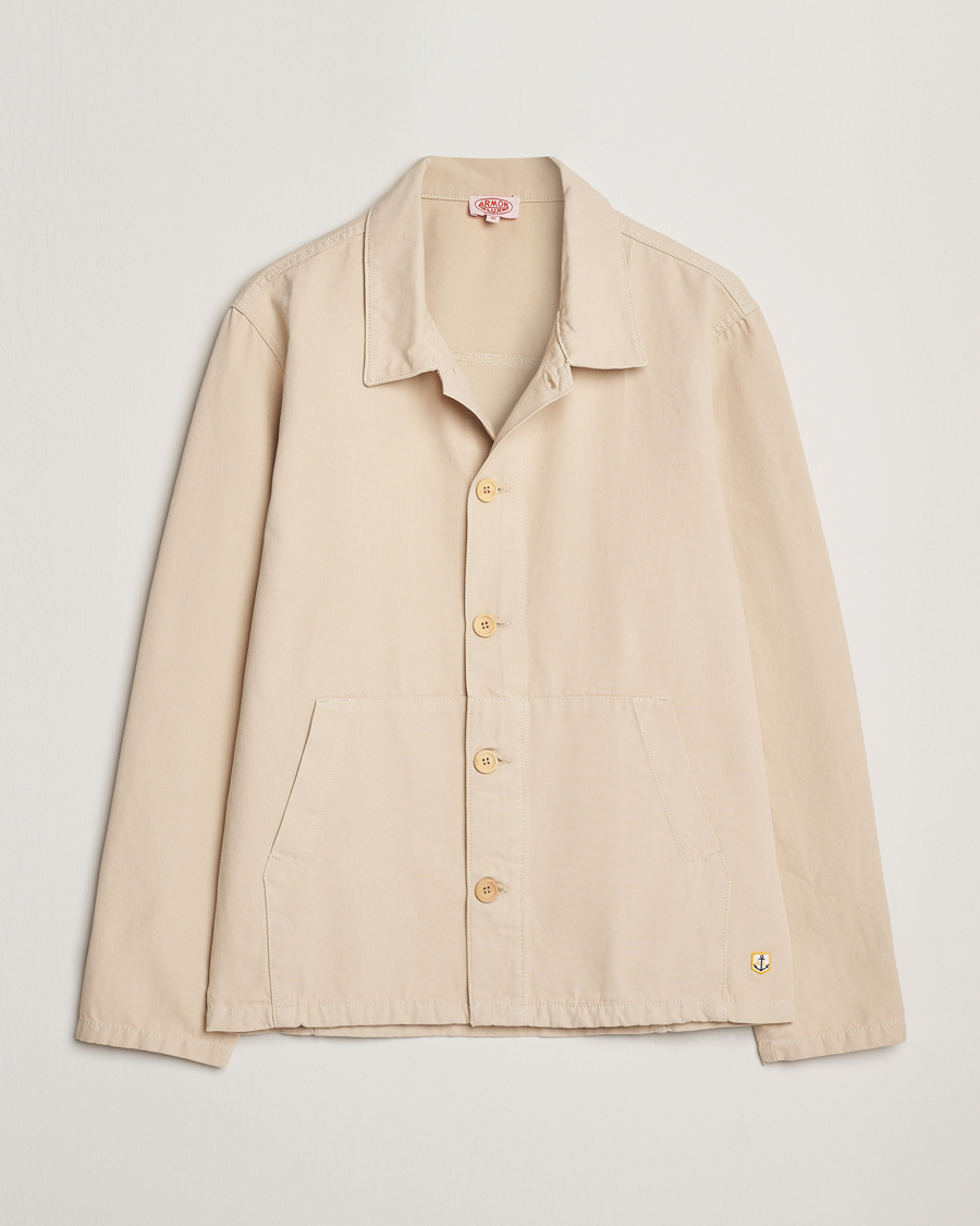 Armor-lux Veste Pecheur Heritage Overshirt  Oyster Clair