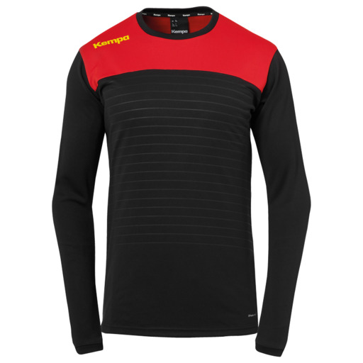Camiseta de manga comprida Emotion 2.0 preta Kempa