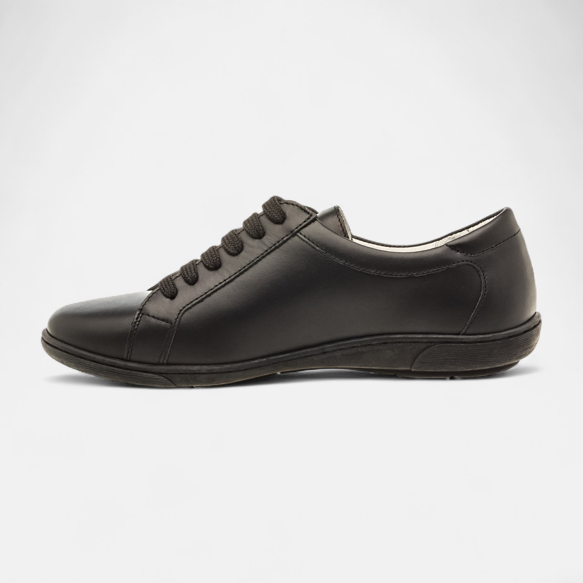 Derbies pieds sensibles Femme en cuir noir