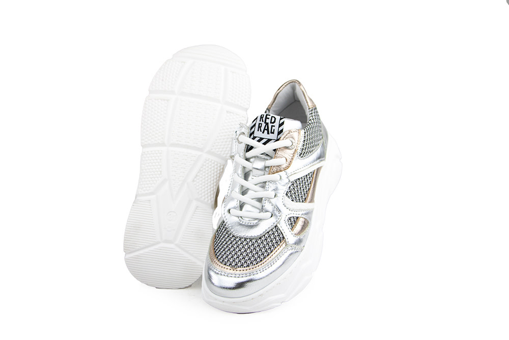 Red Rag Sneaker Silver Fantasy