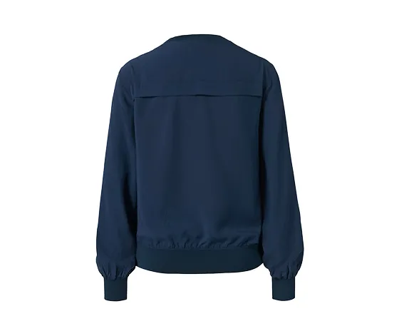 Bluse mit Rippbündchen