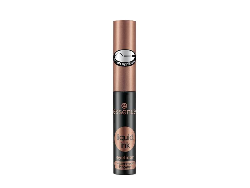 essence Eyeliner Liquid Ink Waterproof 02 Brown Wasserfester und veganer Eyeliner mit hochpräzisem Applikator