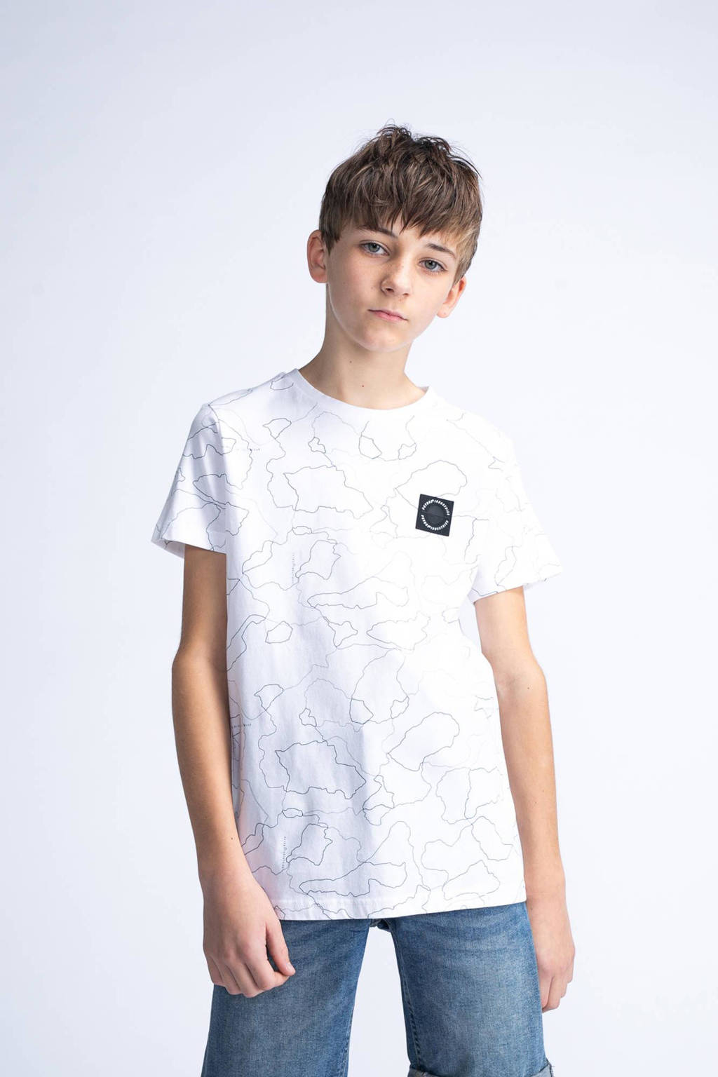 Petrol Industries T-shirt met logo wit