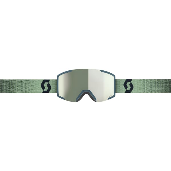 Masque de ski SCOTT SHIELD AMP PRO SOFT GREEN/BLACK / AMP PRO WHITE CHROME