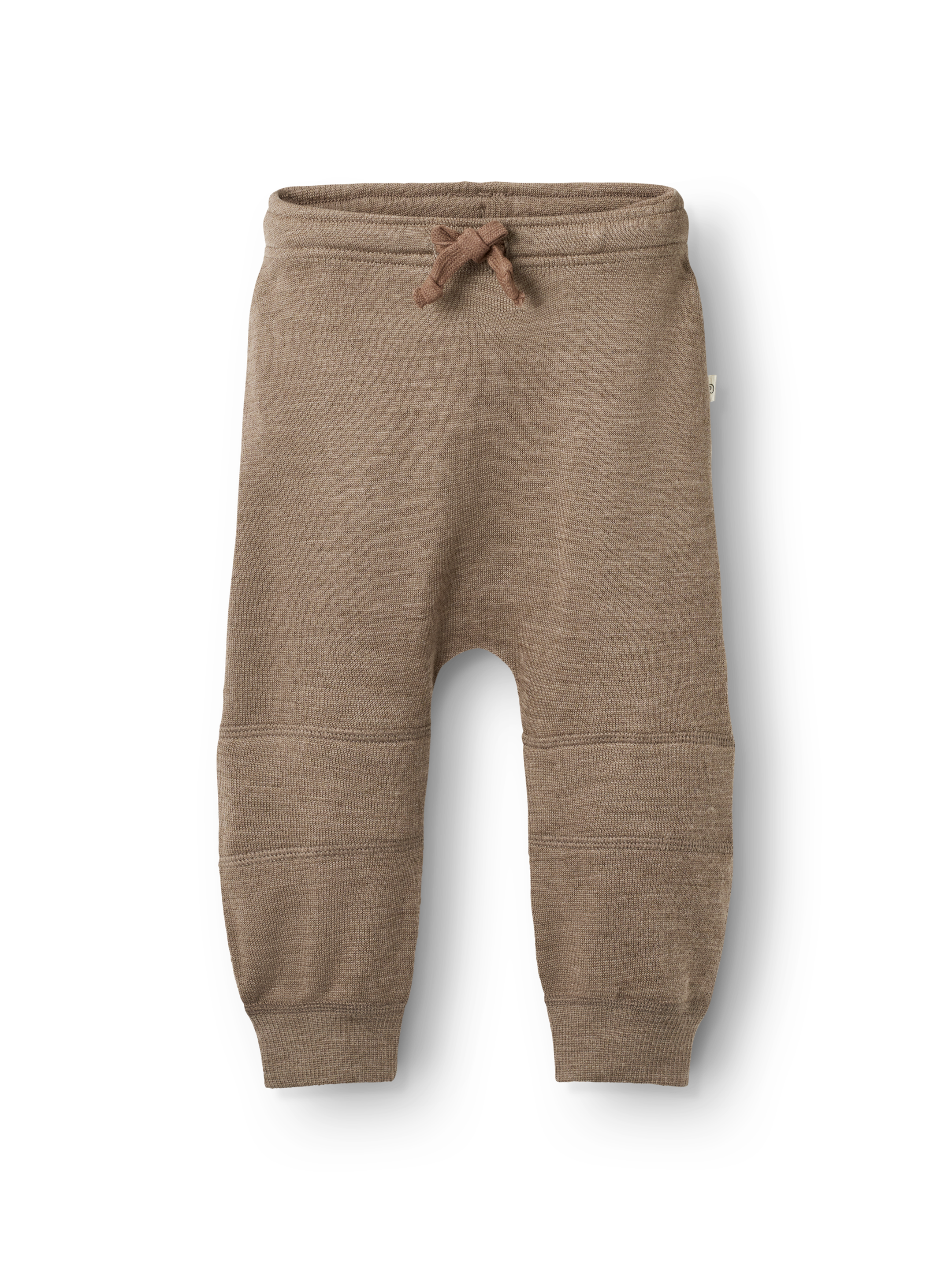 Joggingbroek met kniestuk van merinowollen terry voor baby’s