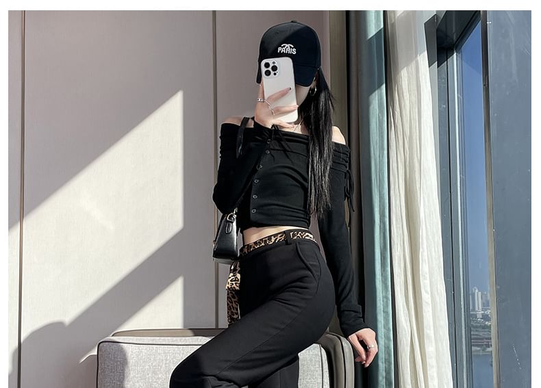 Magimomo - High Rise Plain Bootcut Suit Pants (diverse ontwerpen)