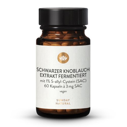 Sunday Natural Products  Schwarzer Knoblauch Extrakt Fermentiert